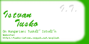 istvan tusko business card